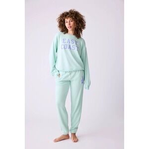 P.J. Salvage East Coast‎ Mint Green Lounge Set S Cozy Soft Sweatshirt Joggers